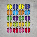 SD19 Pairs of Feet Decal