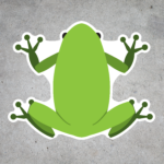 SD34 Green Frogs Decal
